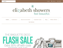 Tablet Screenshot of elizabethshowers.com